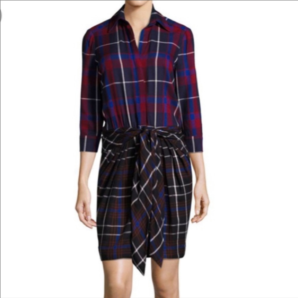 L’agence Kylie plaid dress 4